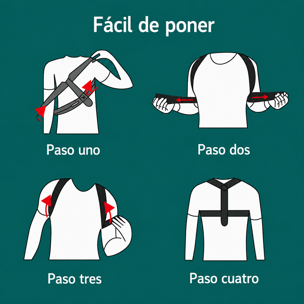 Corrector de Postura Ajustable Reliviohaus – Alivio para Espalda, Cuello y Hombros