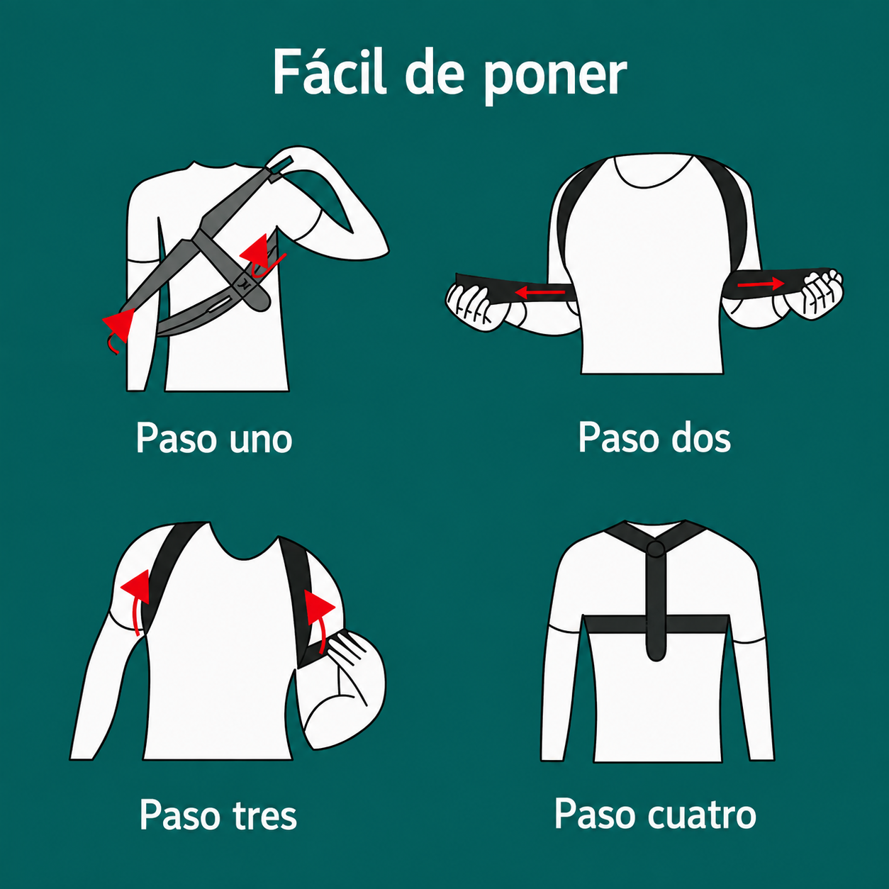 Corrector de Postura Ajustable Reliviohaus – Alivio para Espalda, Cuello y Hombros